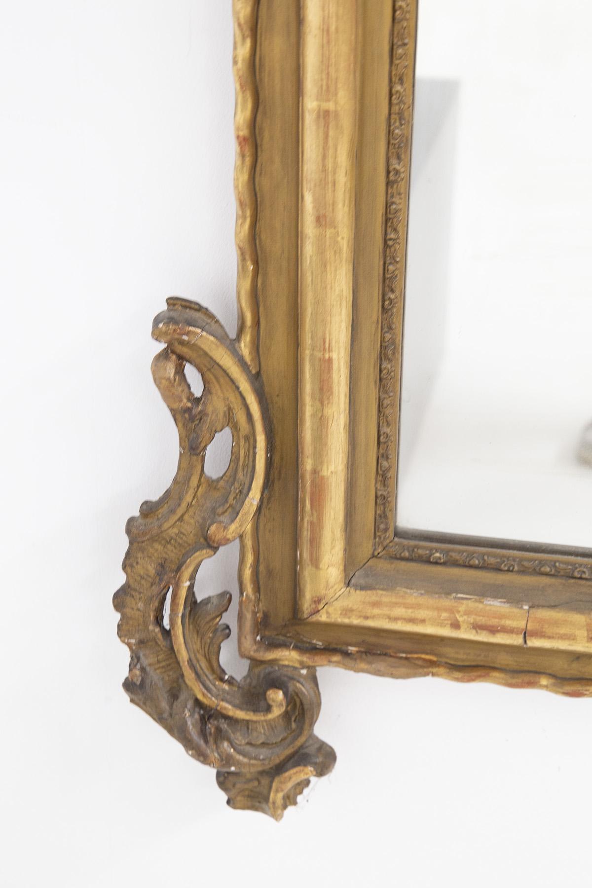 Antique Gilt Wooden Mirror 3
