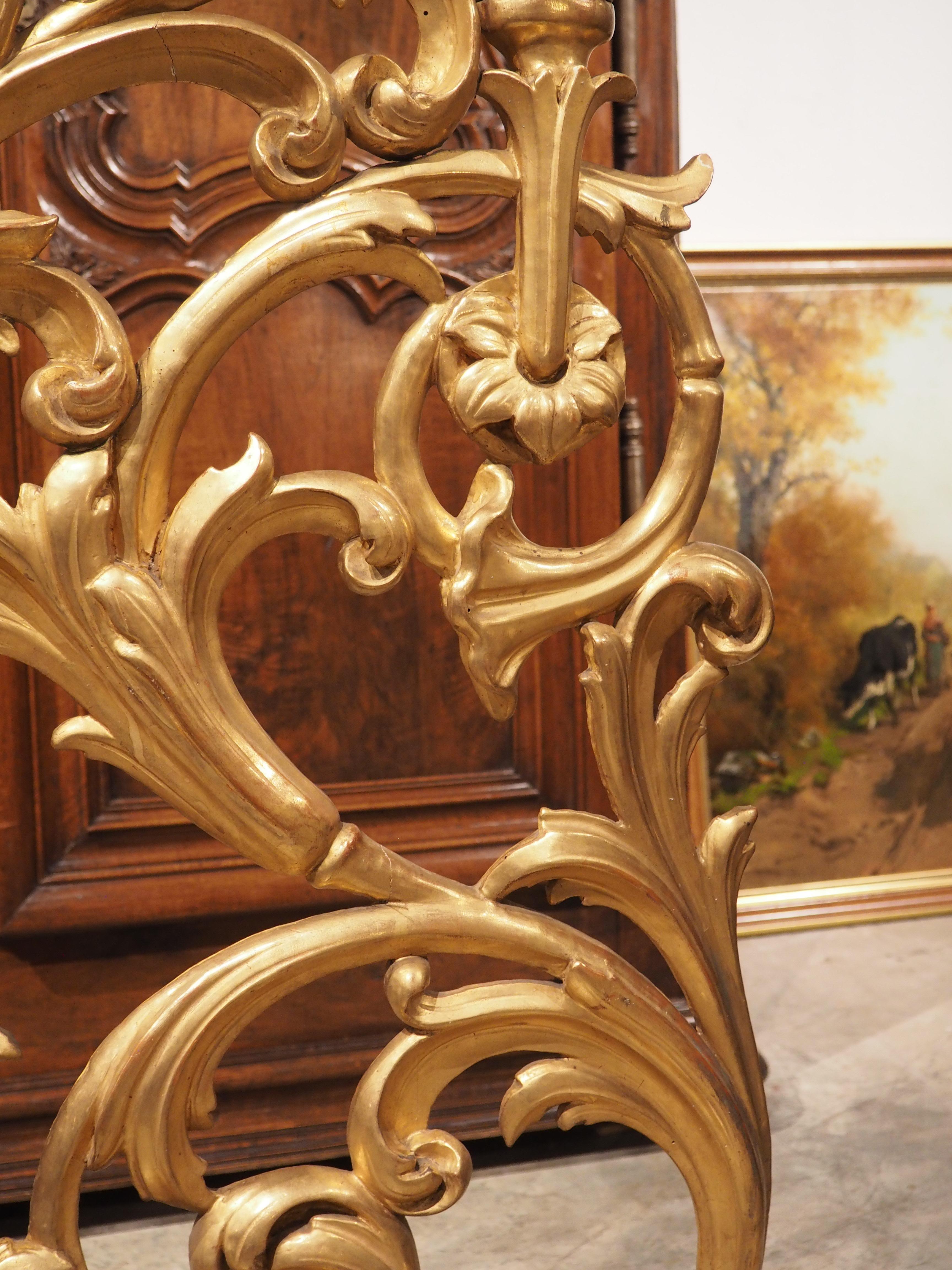 Antiker Altarkandelaber aus vergoldetem Holz aus der Toskana, um 1800 im Angebot 1