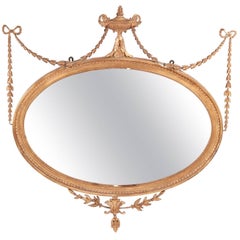 Antique Giltwood and Composition Wall Mirror
