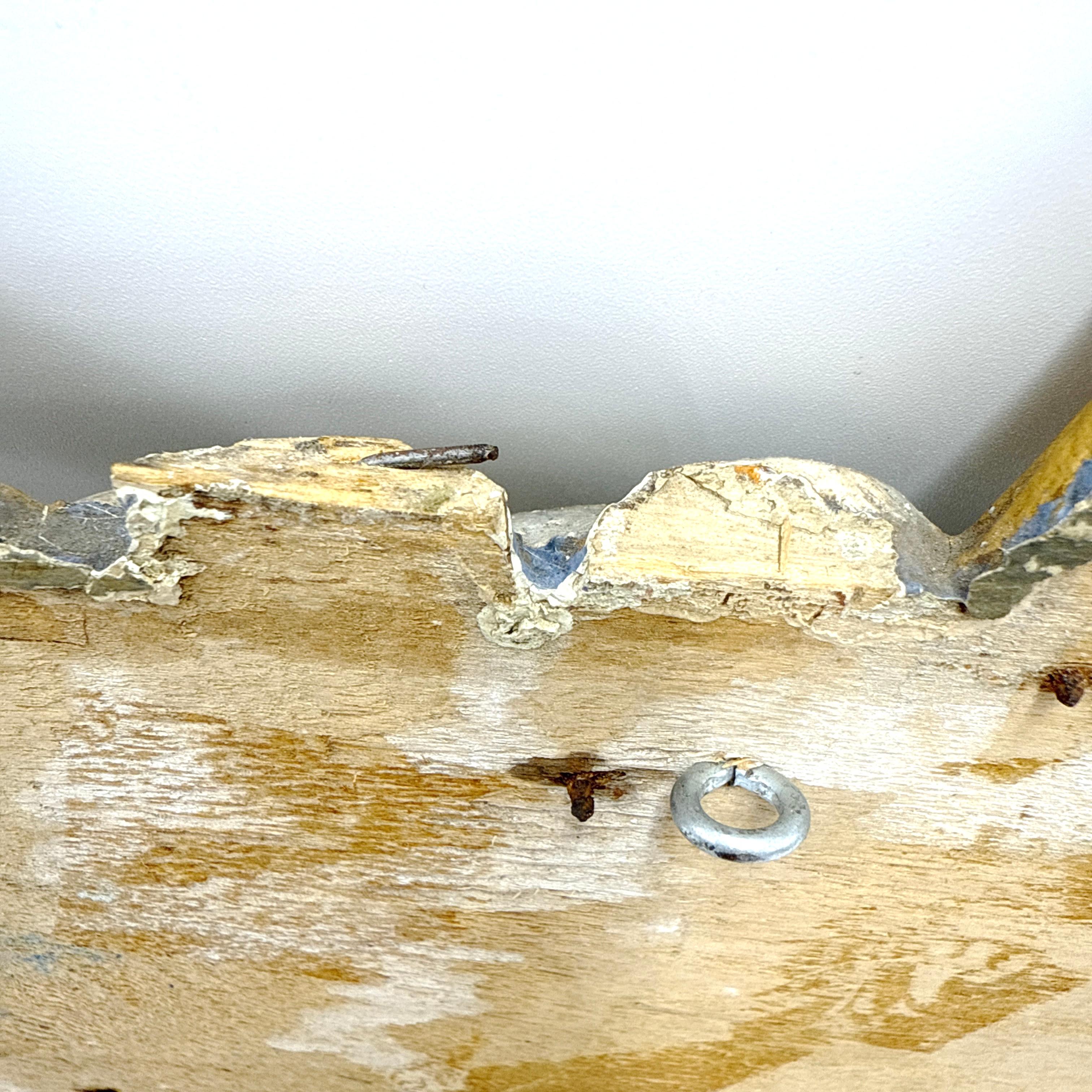 Scultura ecclesiastica antica in legno dorato - Gloria del Tetragramma in vendita 2