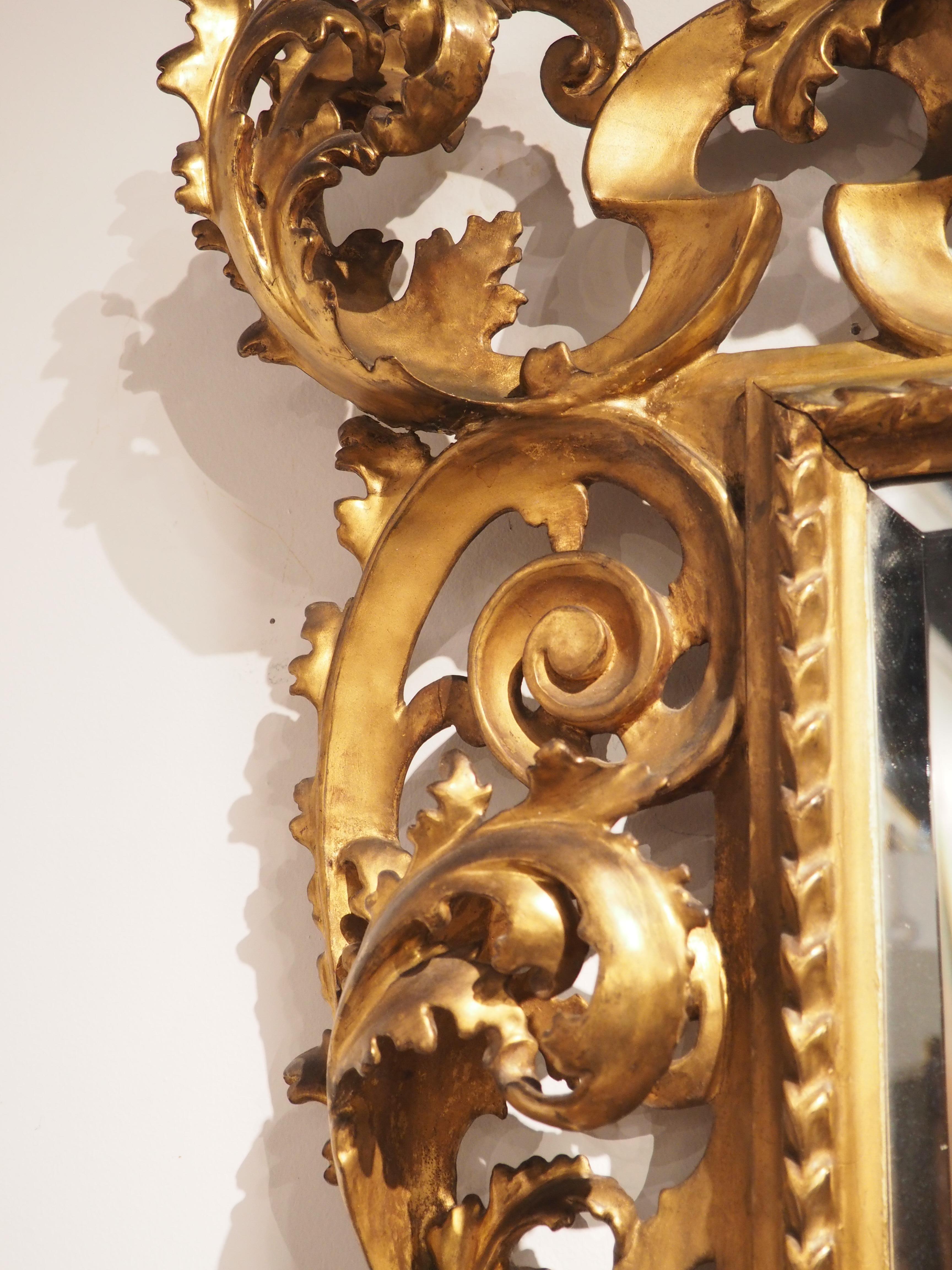 Antique Giltwood Florentine Mirror, circa 1850 en vente 5
