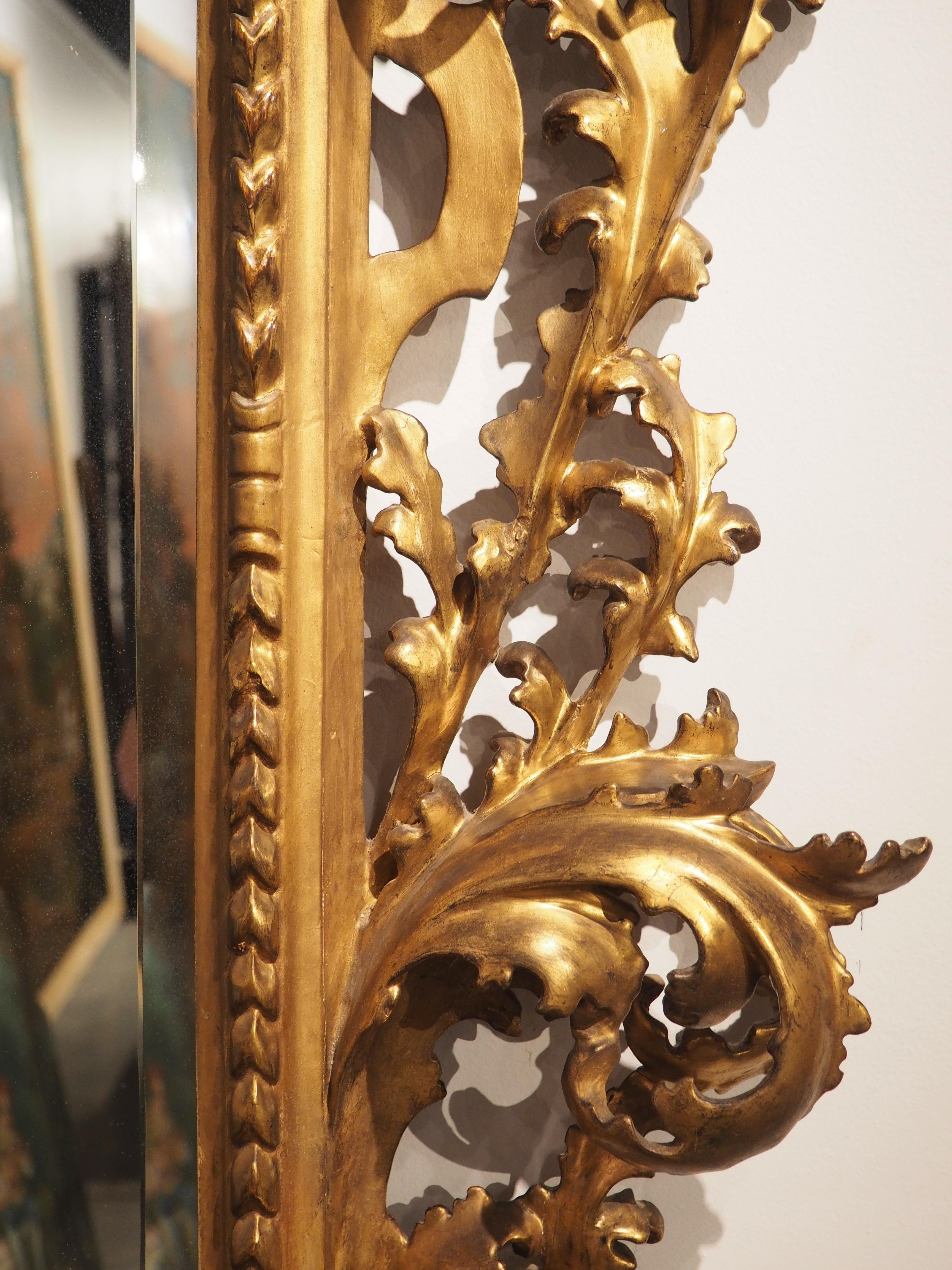 Antique Giltwood Florentine Mirror, circa 1850 For Sale 2
