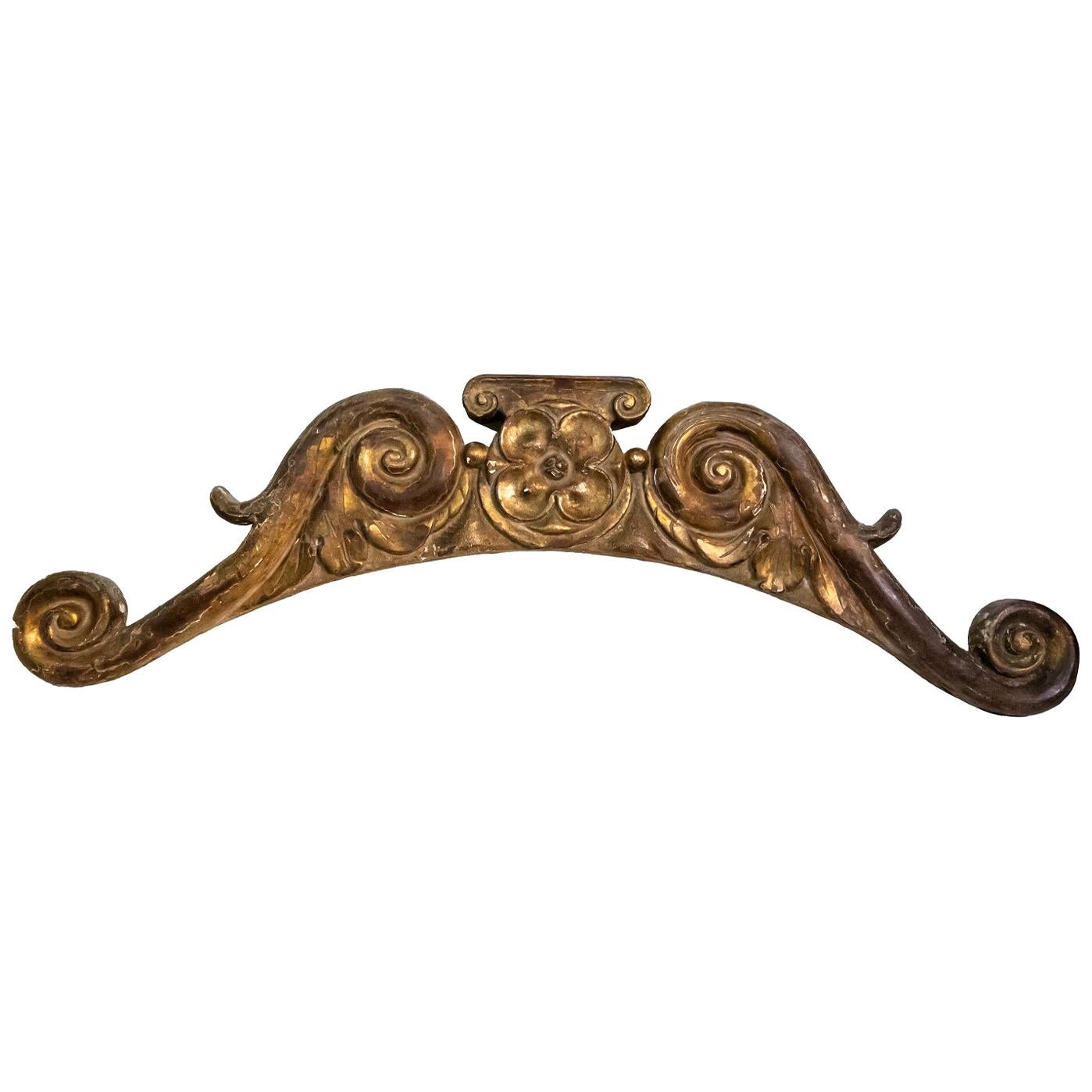 Antique Giltwood Fragment, Italy For Sale