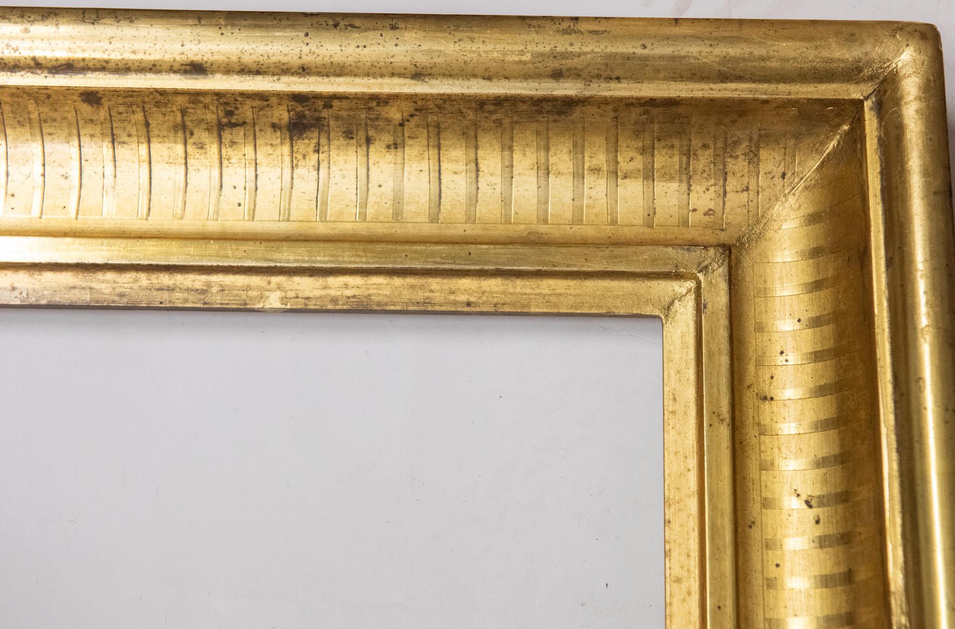 Cadre en bois doré antique, également pour le miroir en vente 2