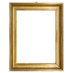 Cadre en bois doré antique, également pour le miroir