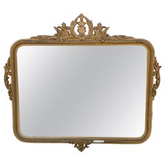 Antique Giltwood French Regency Louis Philippe Wall Mirror