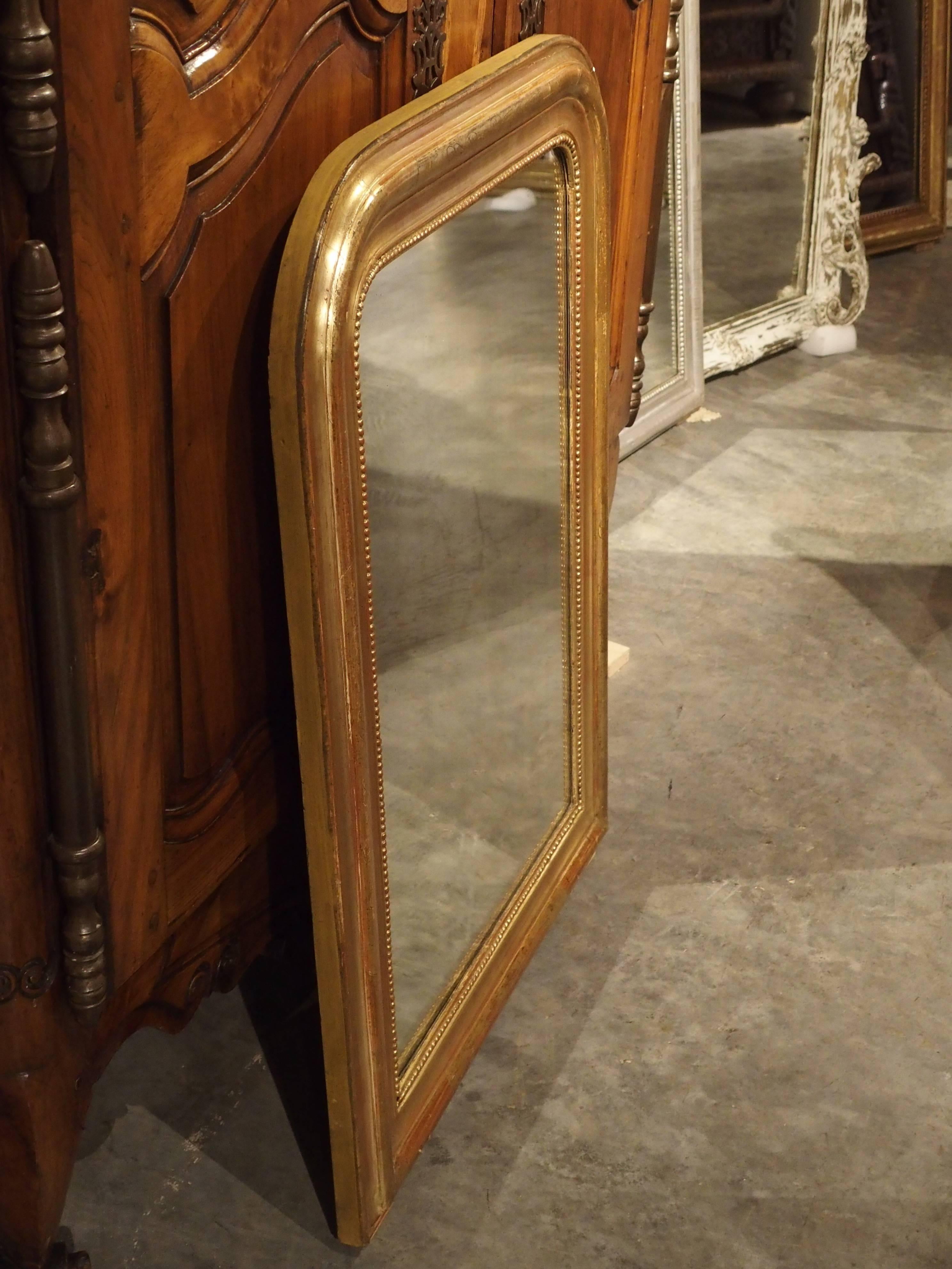 Antique Giltwood Louis Philippe Mirror from France In Good Condition In Dallas, TX