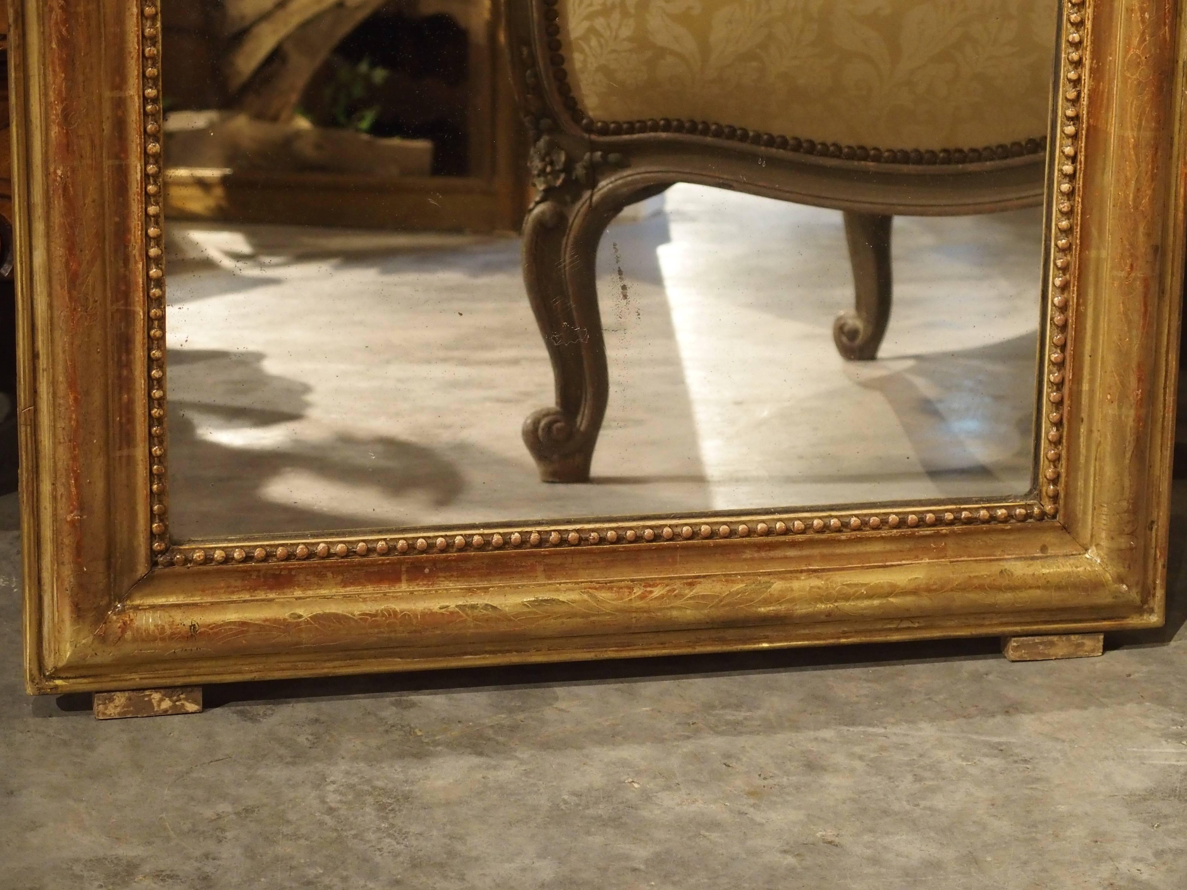 Antique Giltwood Louis Philippe Mirror from France 4