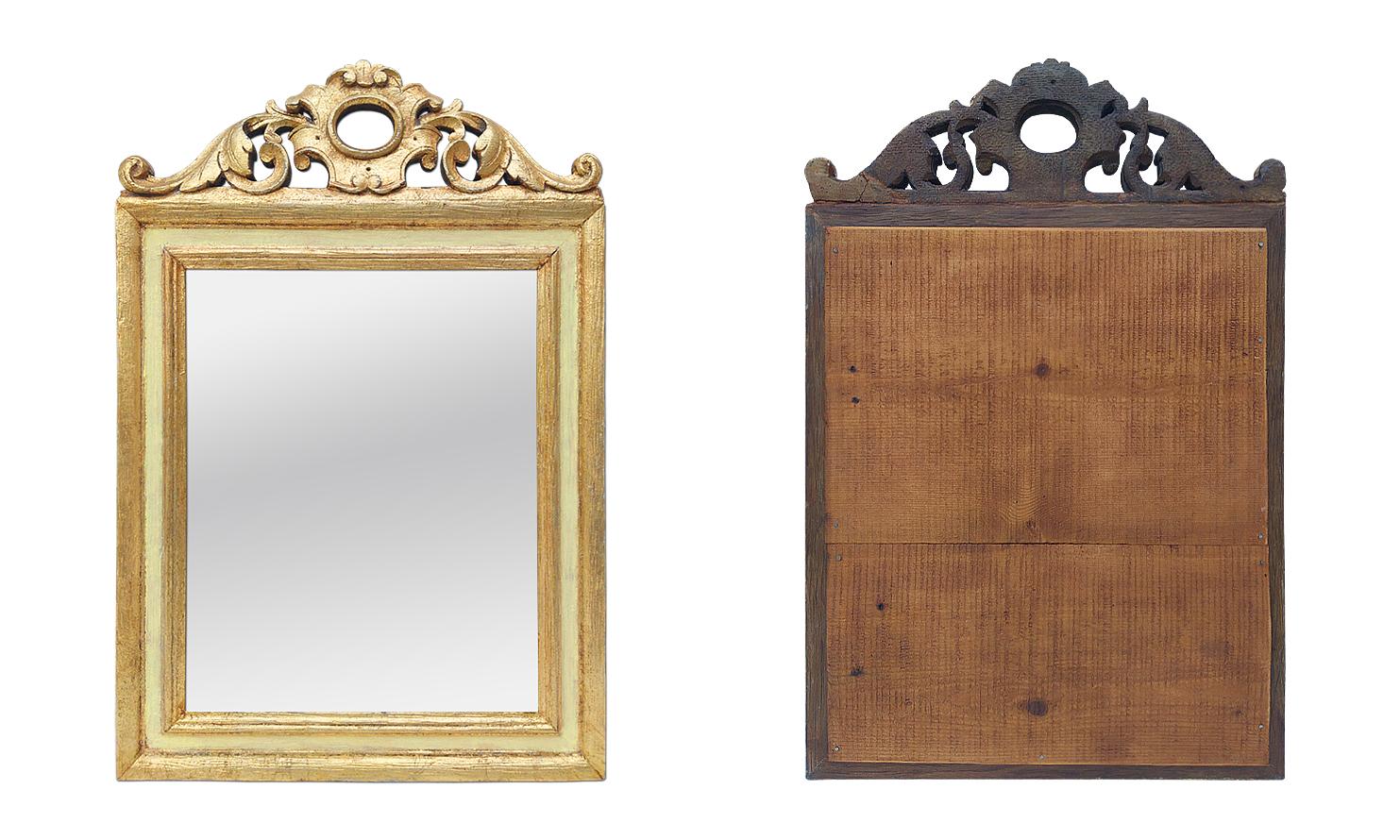 Mid-20th Century Antique Giltwood Mirror, French Provincial Style, circa 1935 For Sale