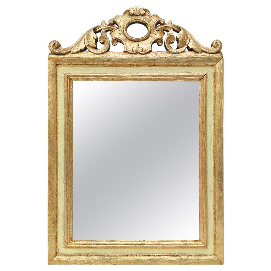 Antique Giltwood Mirror, French Provincial Style, circa 1935 For Sale