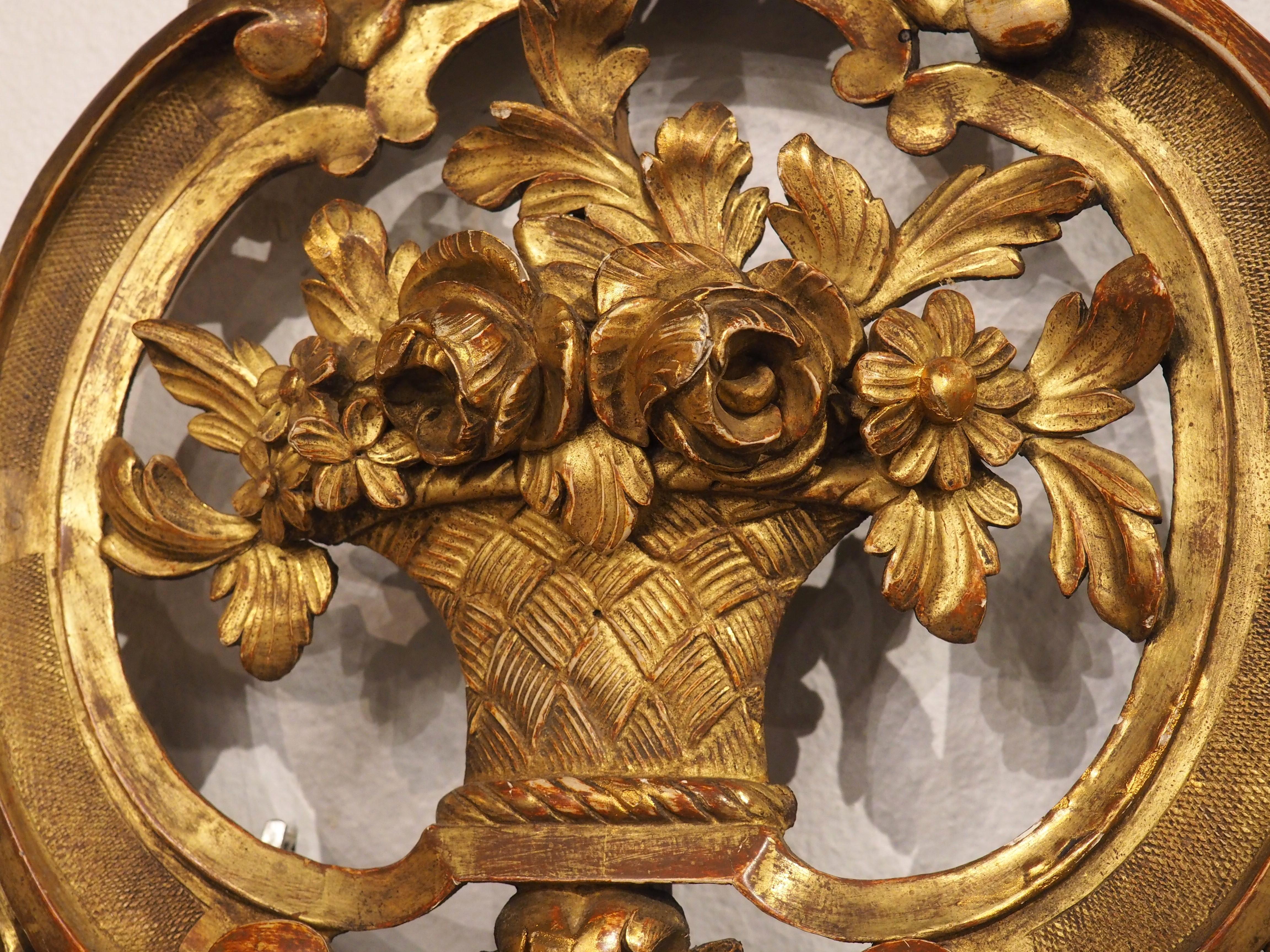 Antique Giltwood Mirror from Provence, France, Circa 1850 2
