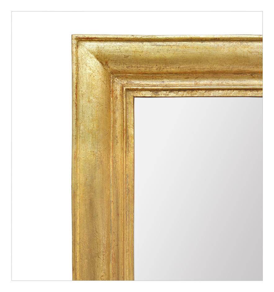 Antique Giltwood Mirror Louis-Philippe Style, circa 1870 In Good Condition For Sale In Paris, FR