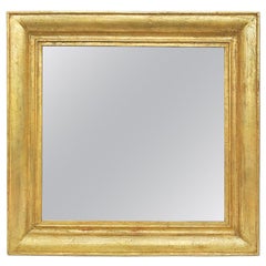 Espejo antiguo de madera dorada estilo Louis Philippe, hacia 1870