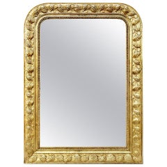 Antique Giltwood Mirror Louis-Philippe Style, circa 1930