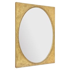 Antique Giltwood Mirror, Oval Glass, circa 1890