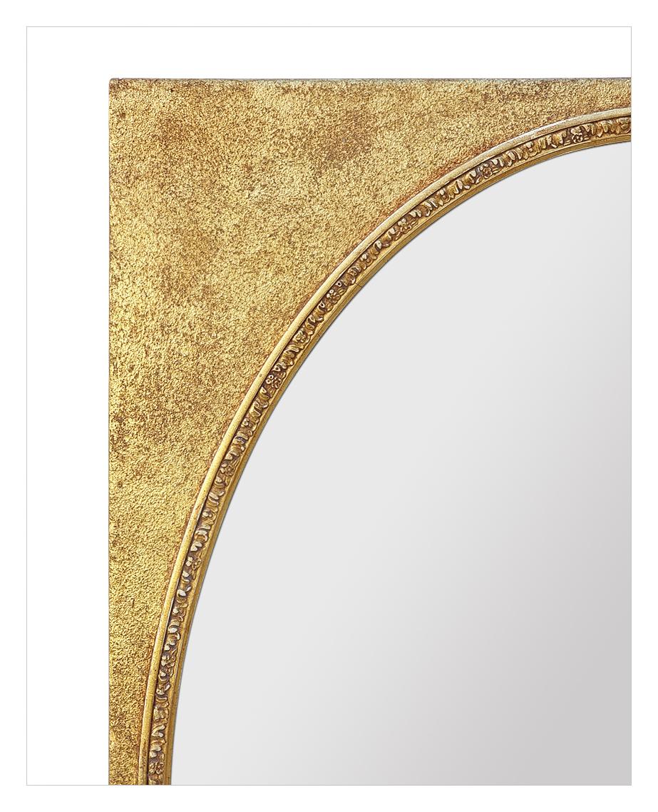 Antique Giltwood Mirror, Oval Glass, circa 1890 In Good Condition For Sale In Paris, FR