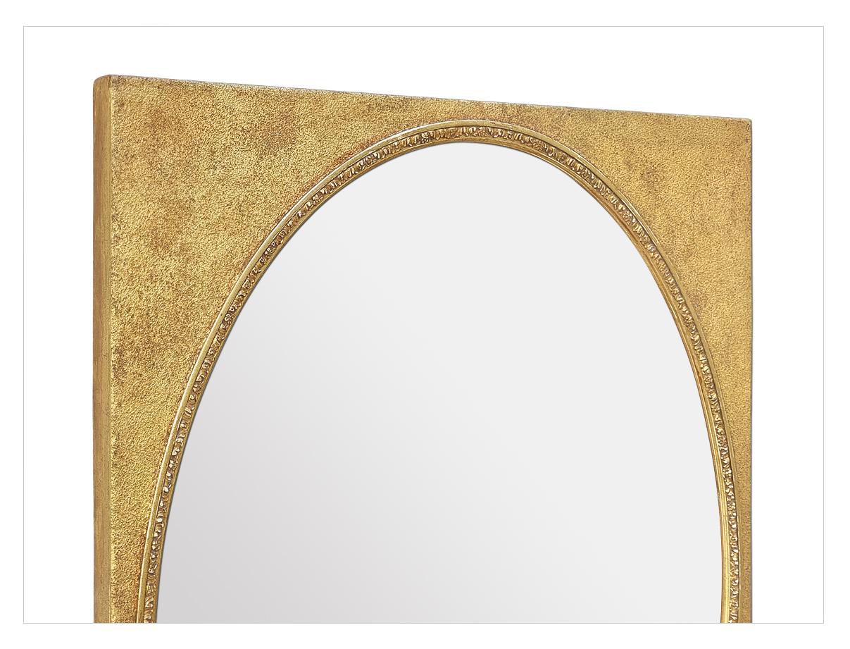 Antique Giltwood Mirror, Oval Glass, circa 1890 For Sale 1