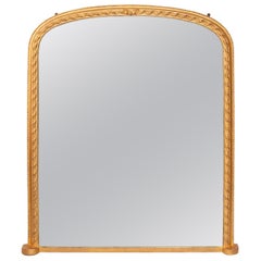 Antique Giltwood Overmantle Mirror