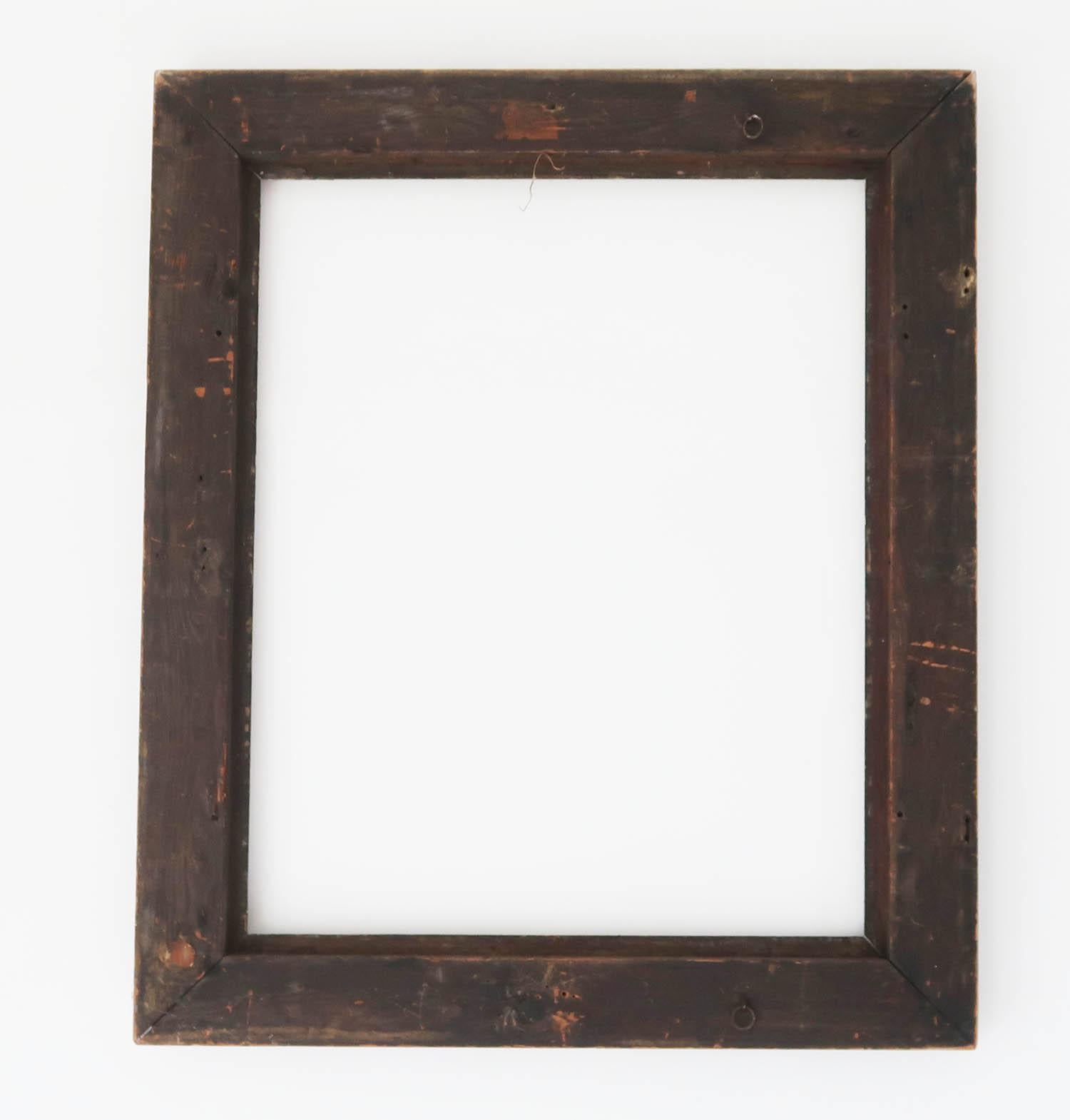 Marco antiguo de madera dorada. Inglés Siglo XVIII siglo XVIII en venta