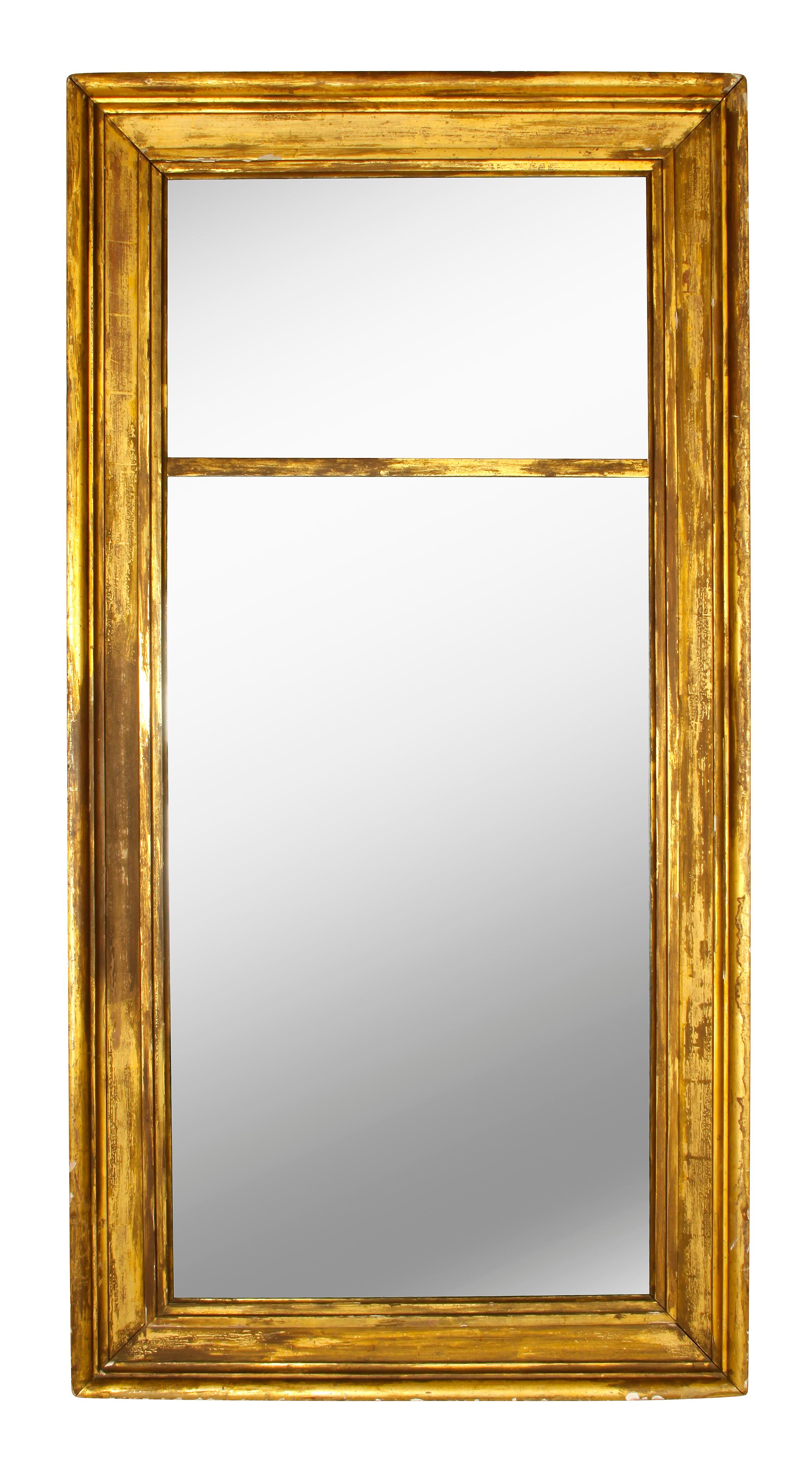 Antique Giltwood Pier Mirror In Good Condition In Locust Valley, NY