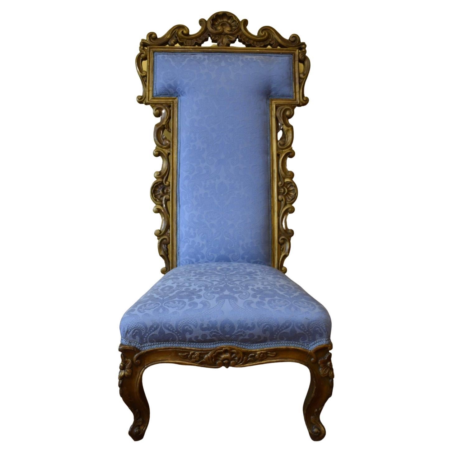 Antique Giltwood Prie Dieu Chair For Sale