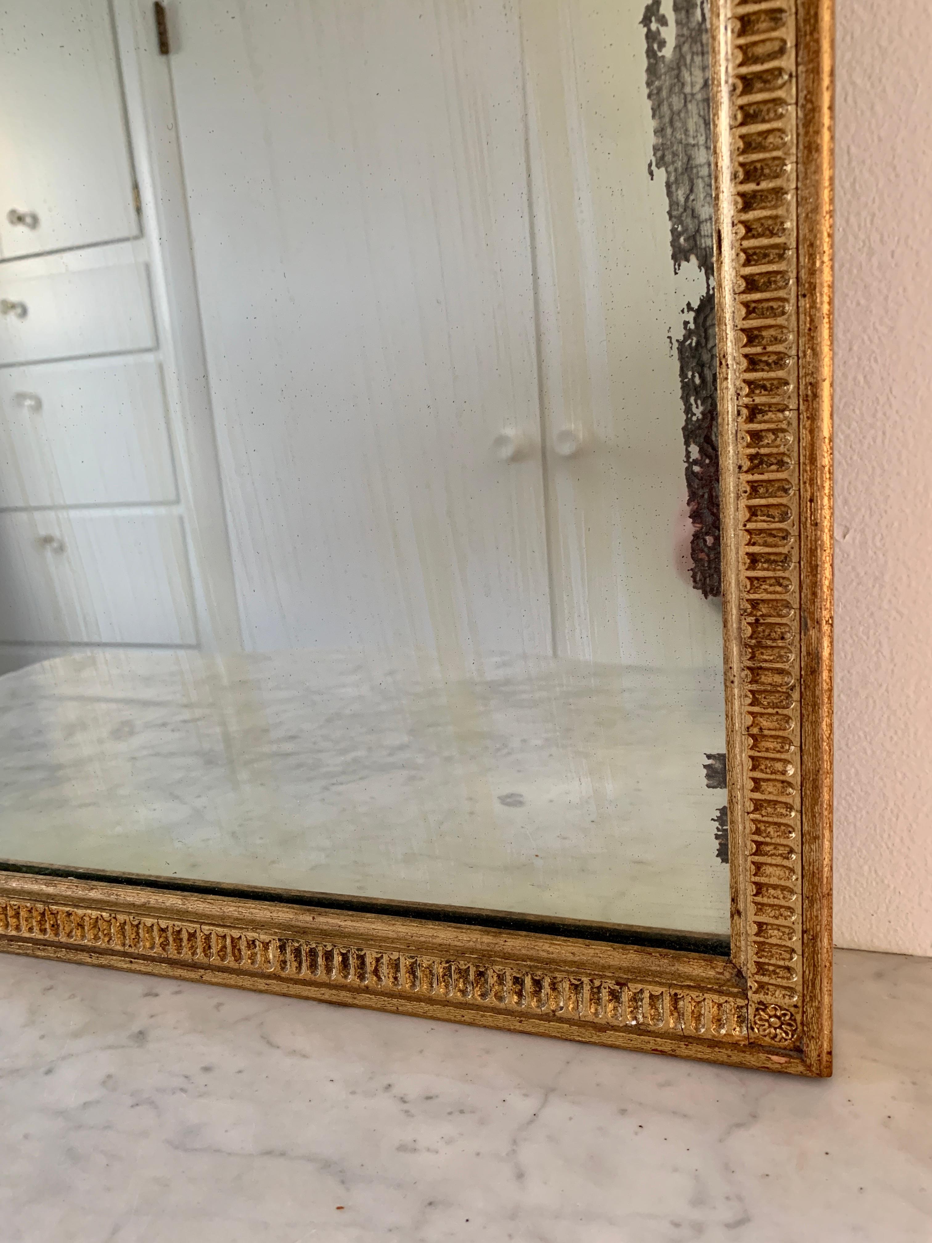 20th Century Antique Giltwood Regency Wall Mirror