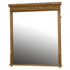 Antique Giltwood Wall Mirror H130cm