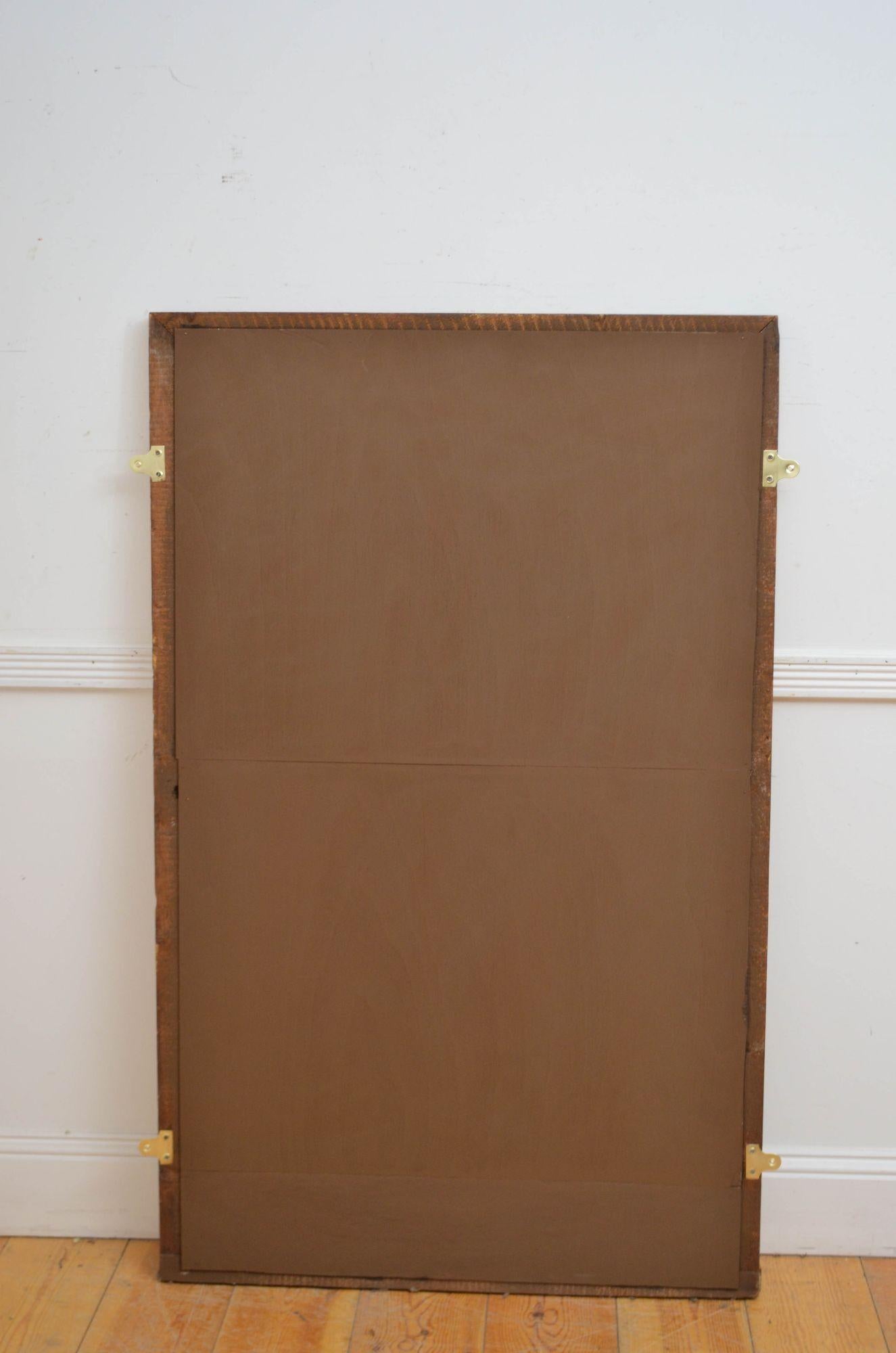 Miroir mural ancien en bois doré, H141 cm en vente 6