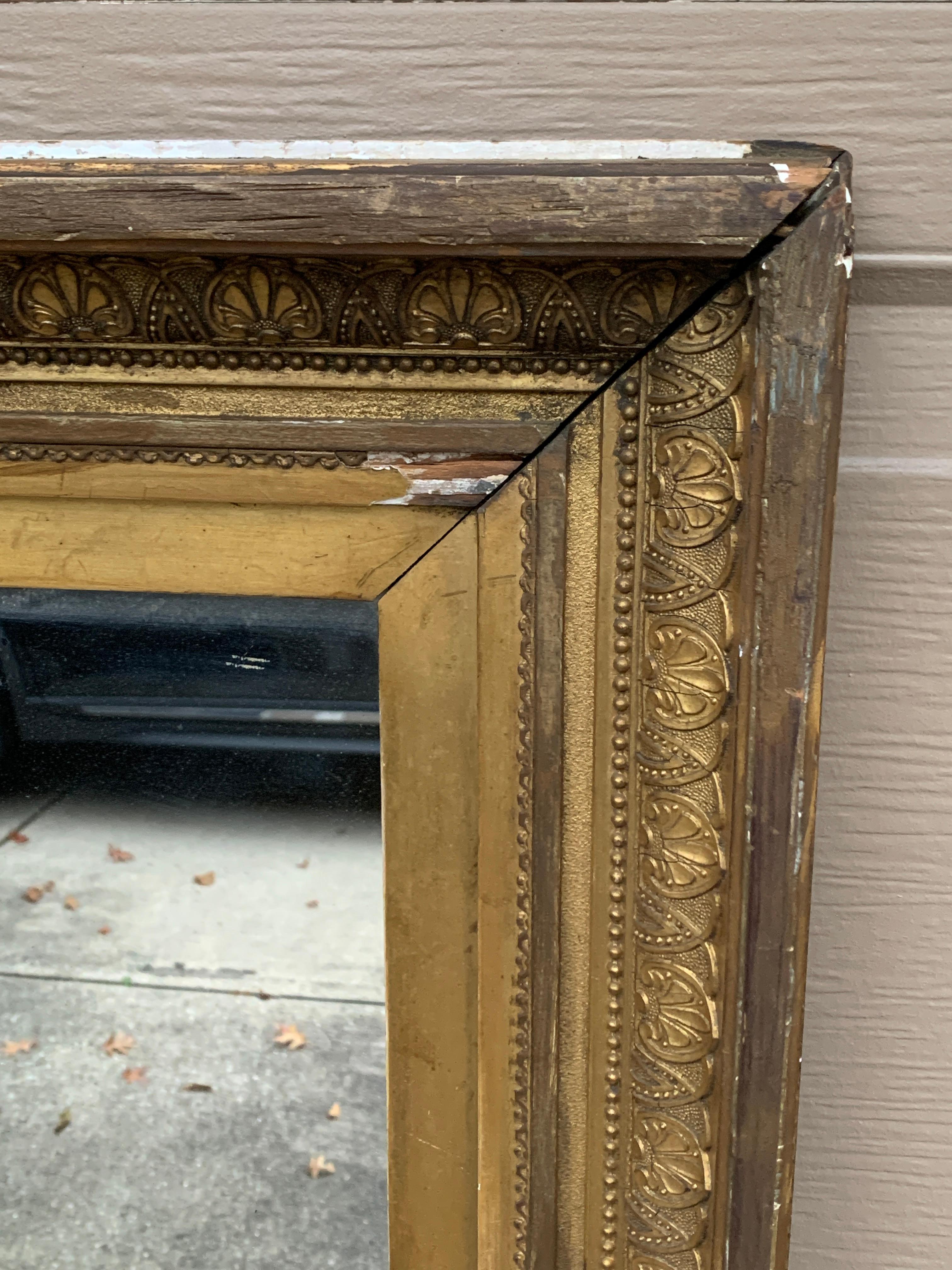 Specchio da parete in legno dorato, fine XIX secolo in vendita 3