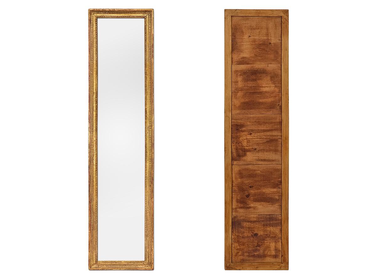 Antiguo Espejo de Pared de Madera Dorada, Estilo Luis XVI, circa 1900 en venta 1
