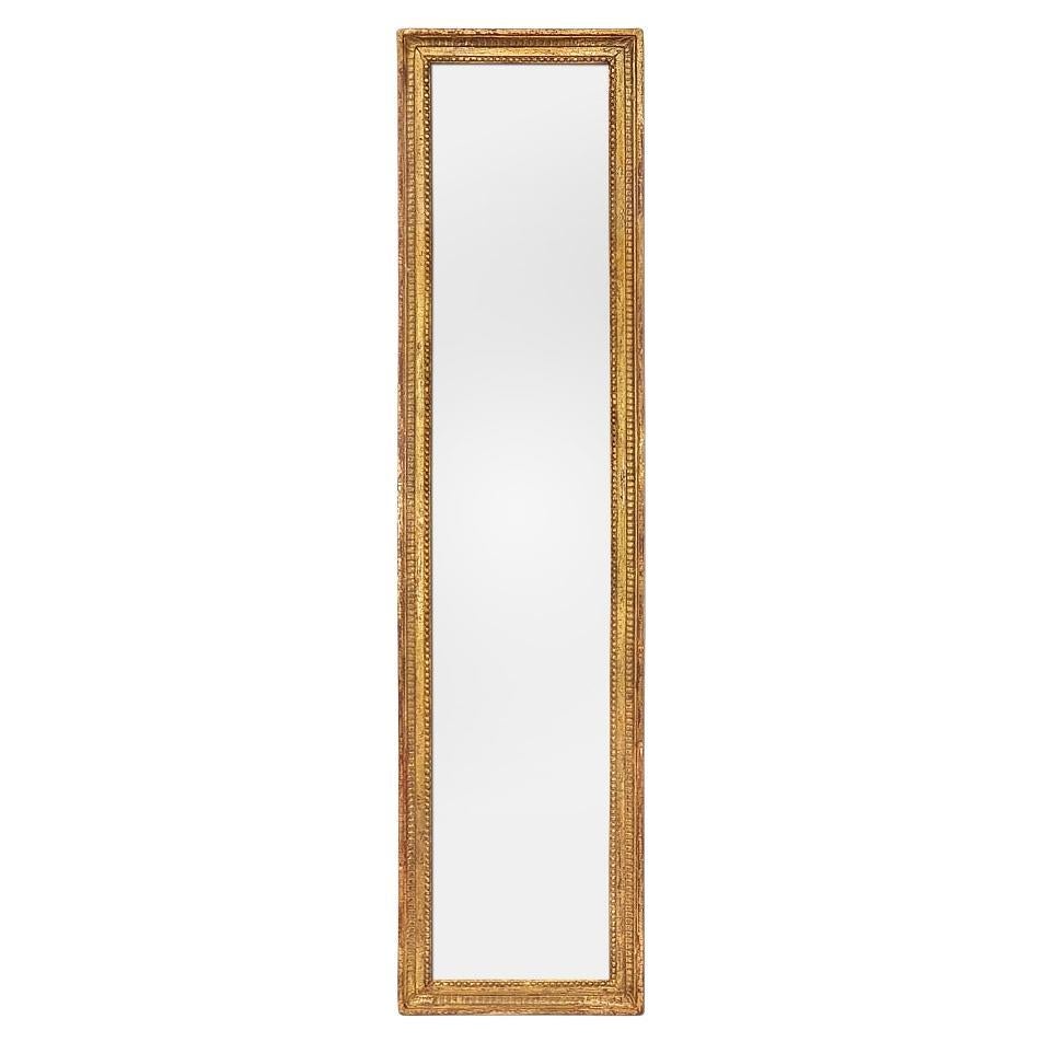 Antique Mirror da parete in legno dorato, stile Luigi XVI, circa 1900