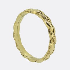 Antique Gimmel Ring Size R (59)