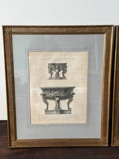 Antique Giovanni Battista Piranesi Italian Pair Of Roman Antiquities Engravings