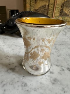 Antique glas cup "Farmers silver", Germany around 1880