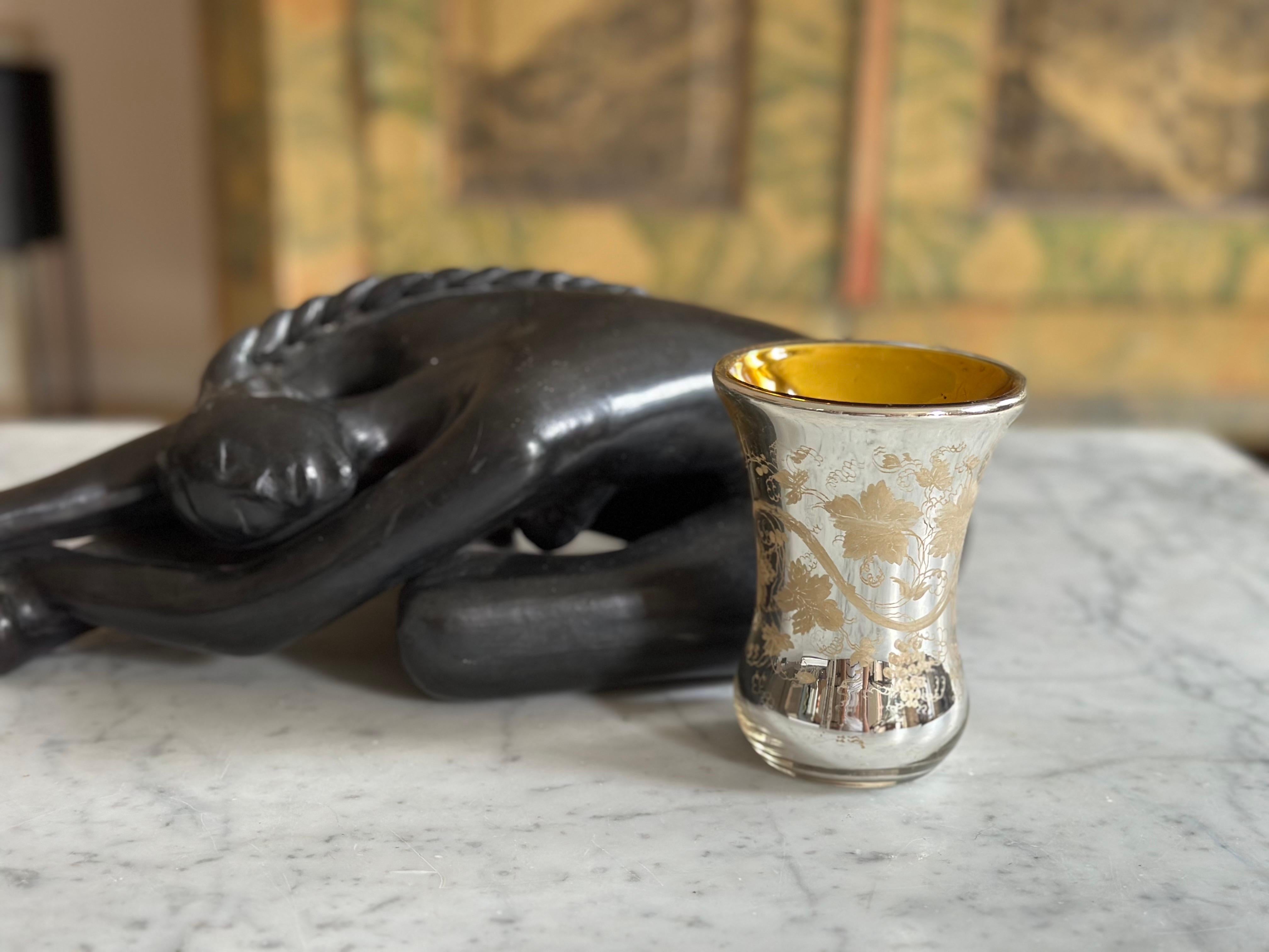 Vaso de cristal antiguo 