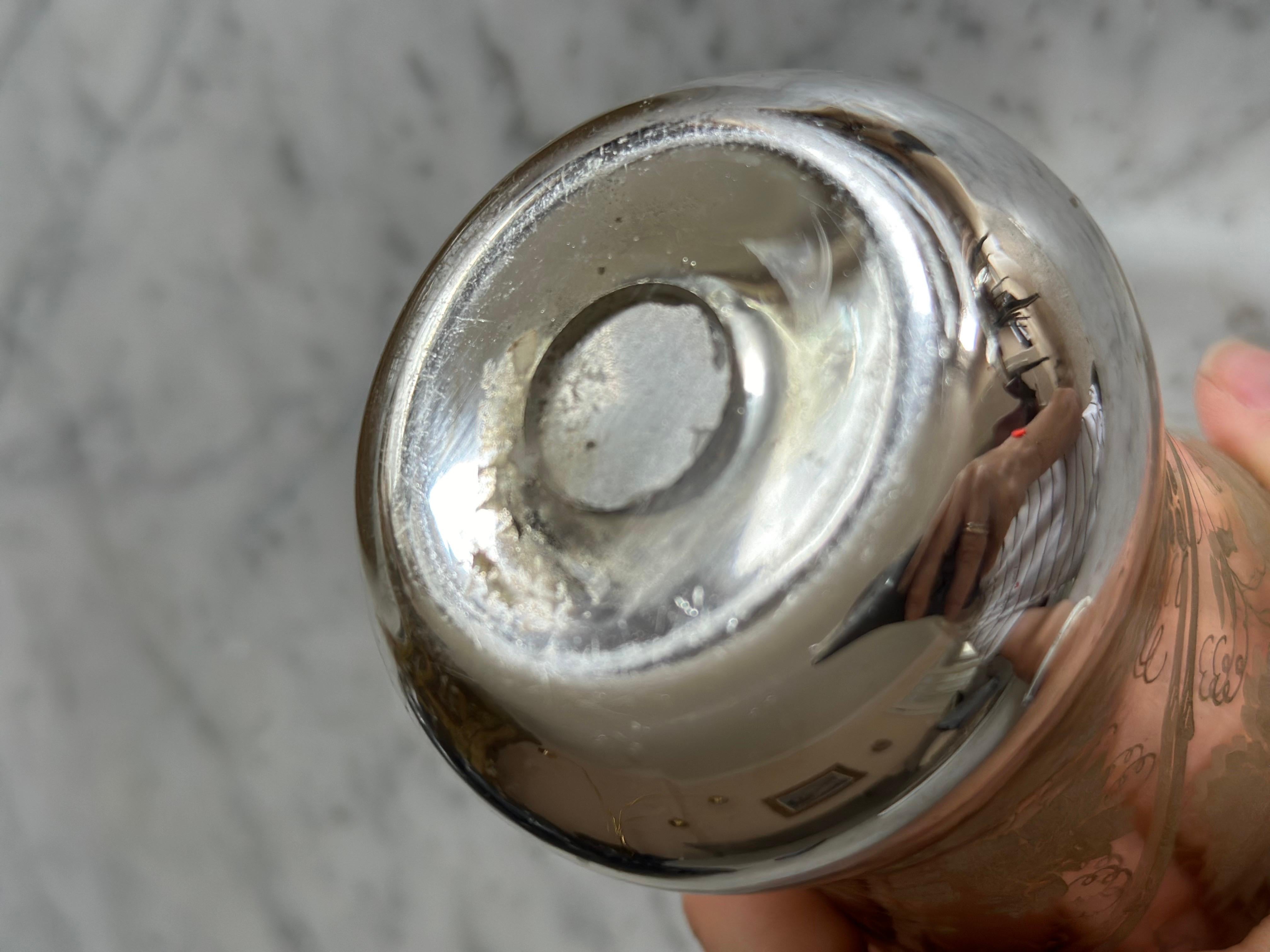 Vaso de cristal antiguo 