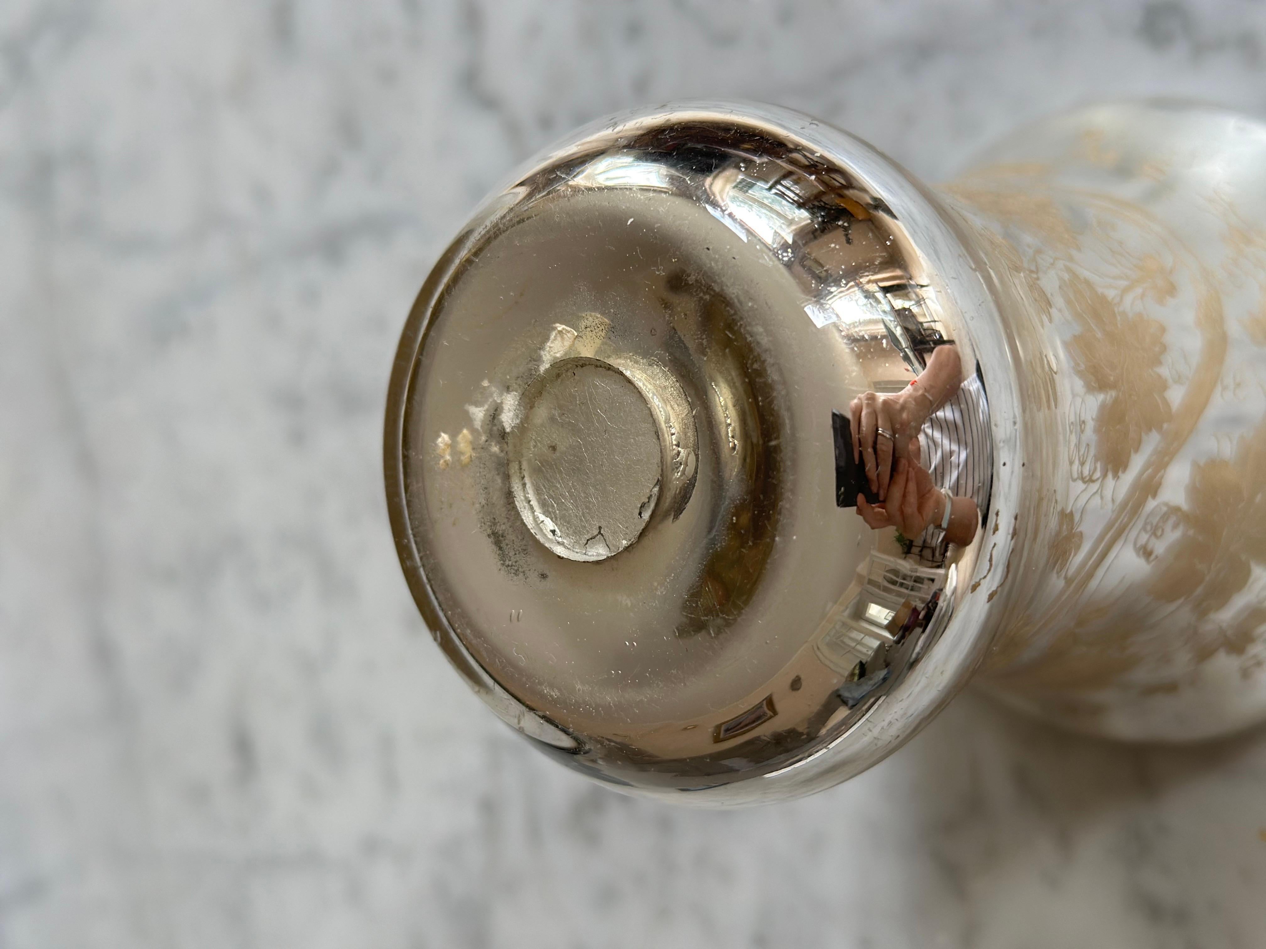 Vaso de cristal antiguo 