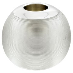 Striker / presse-papiers d'antiquités en verre et argent sterling