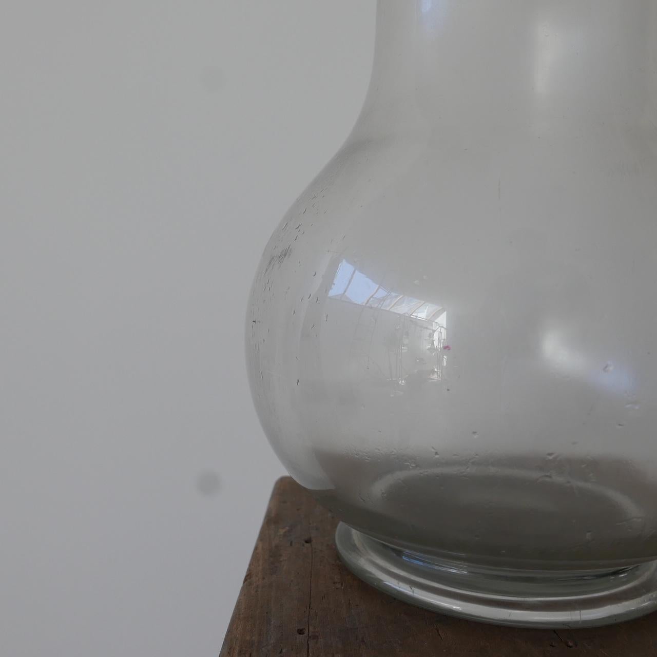 Antique Glass Apothecary Carboy Advertising Jar In Good Condition In London, GB