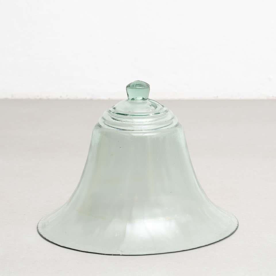 Spanish Antique Glass Bell Farming Tool, circa 1940 For Sale
