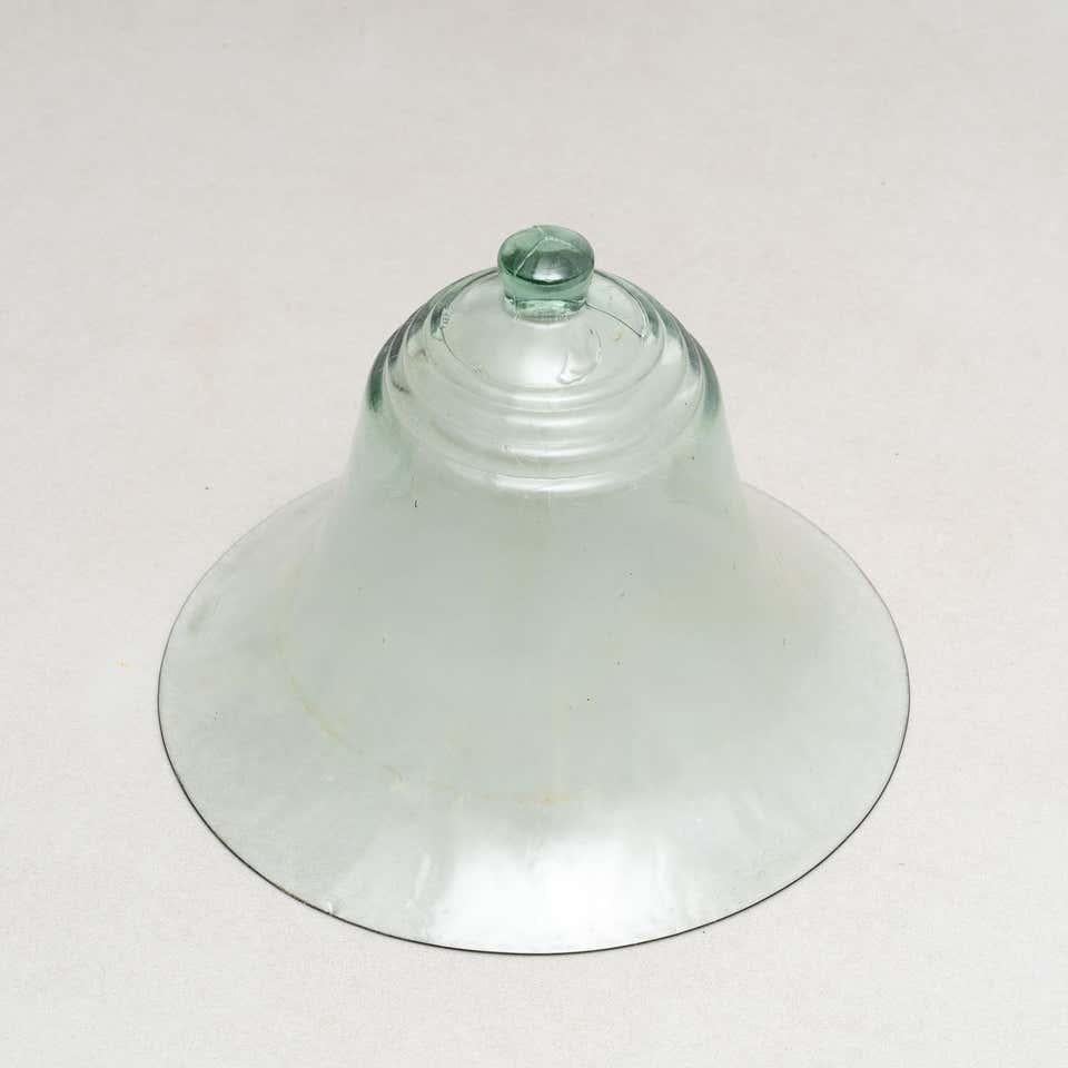 Antique Glass Bell Farming Tool, circa 1940 In Good Condition For Sale In Barcelona, Barcelona