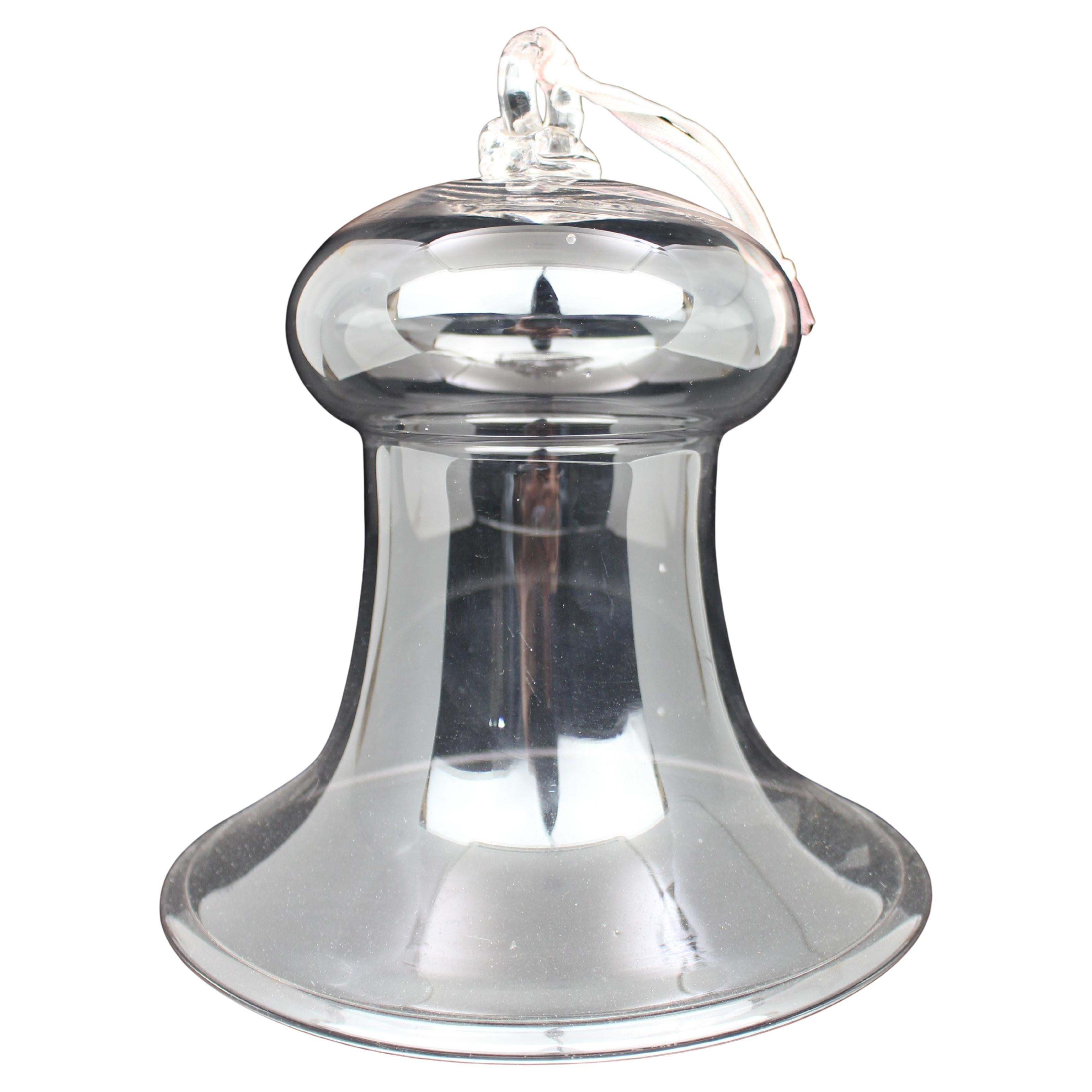 Antique Glass Bell Form Smoke Cover c.1900 For Sale