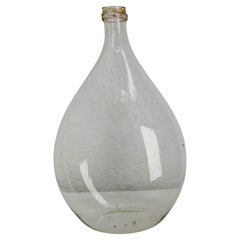 Antique Glass Bottle Demijohns Lady Jeanne or Carboys Oval Shape circa 1900