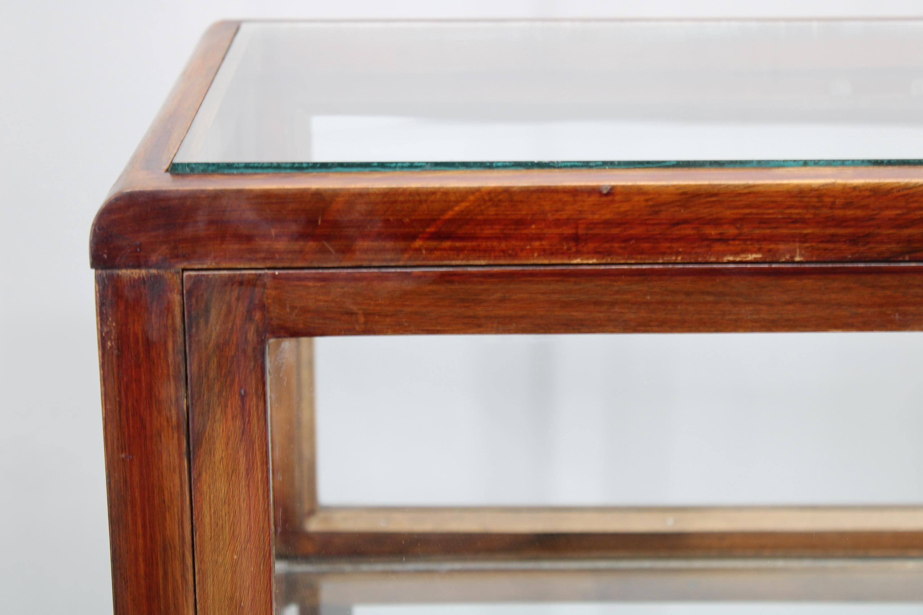 Antique Glass Cabinet on Wheels 3