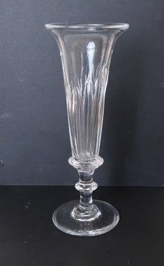 Antique Glass Champagne Flute, English, 19th Century