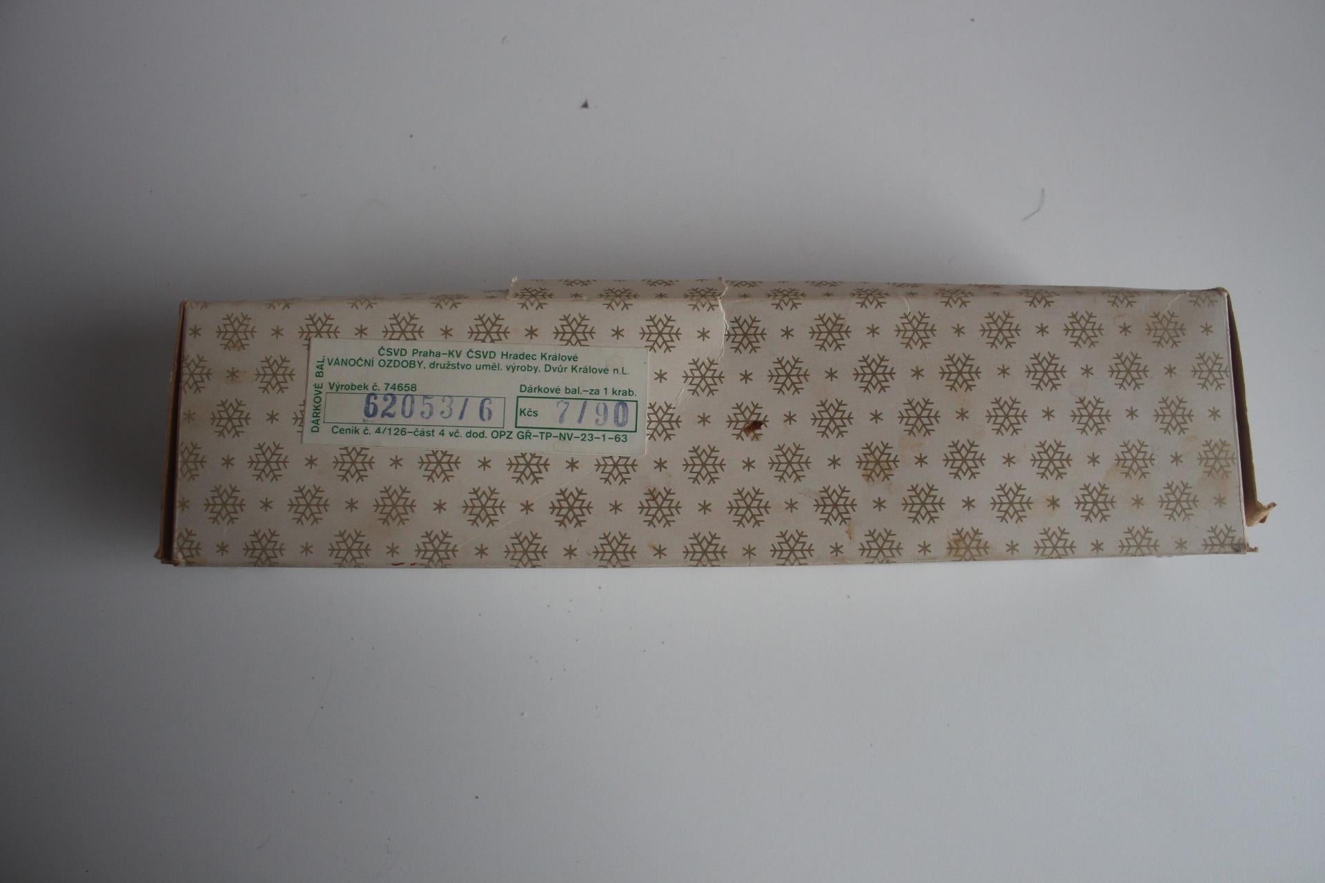 Antico ornamento natalizio in vetro, Cecoslovacchia, anni '50. in vendita 3