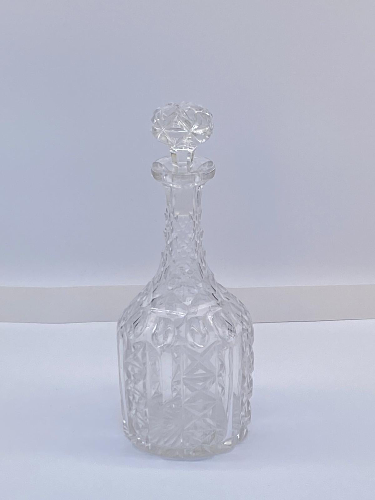 Decanter di vetro antico In condizioni buone in vendita a Ipswich, GB