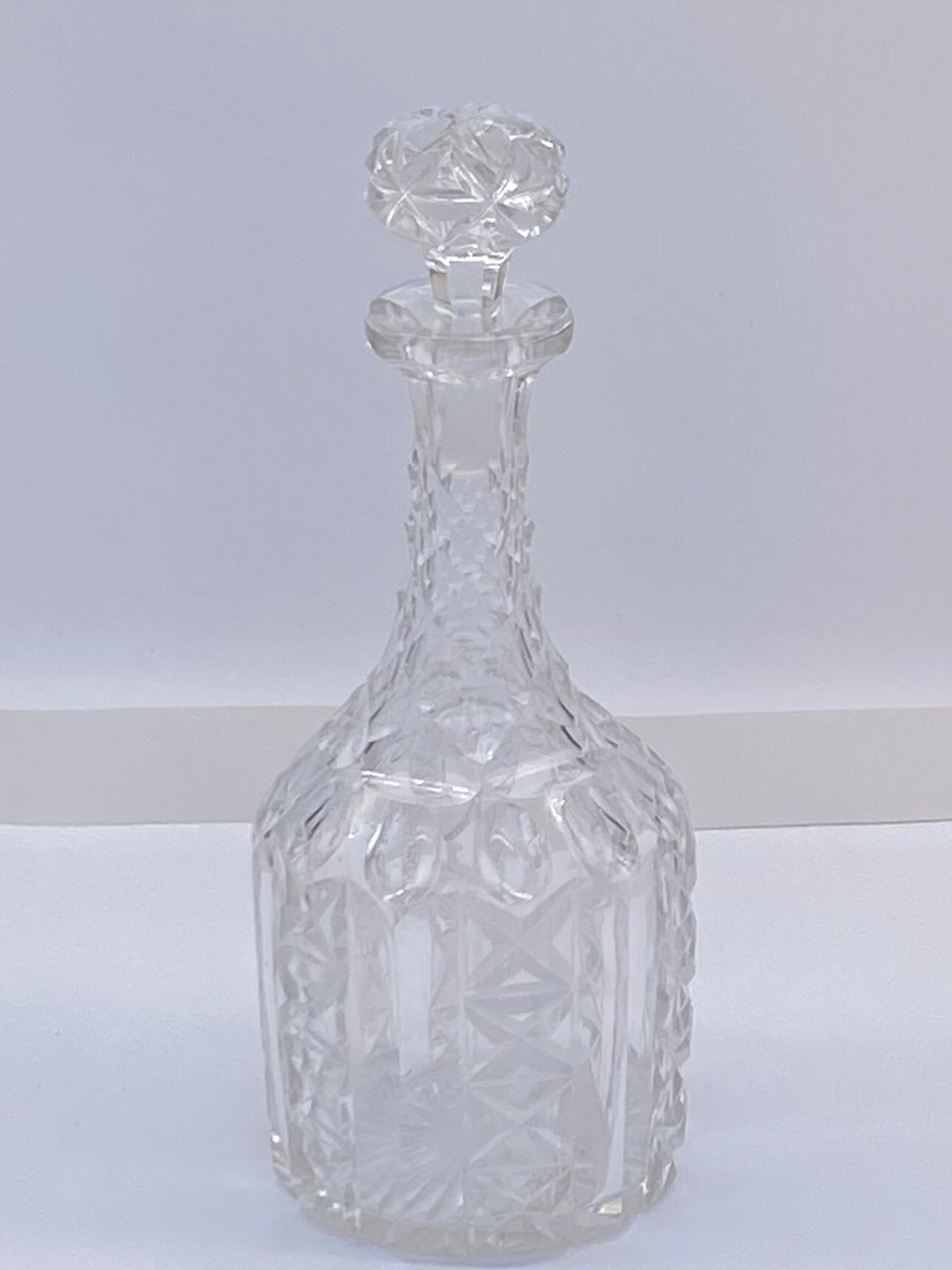 XX secolo Decanter di vetro antico in vendita