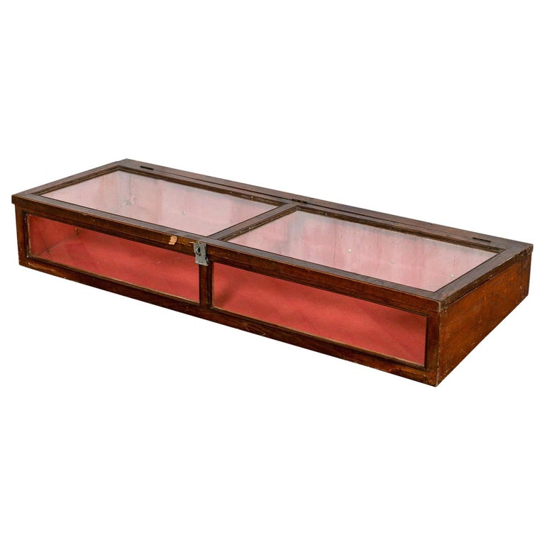 Antique Glass Display 20th Century For Sale at 1stDibs