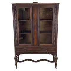 Used Glass Front Bookcase Display Cabinet